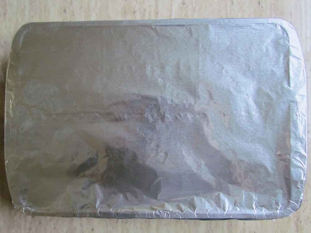 Covering 9x11" Pan with Aluminum Foil