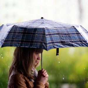 Girl Under an Umbrella